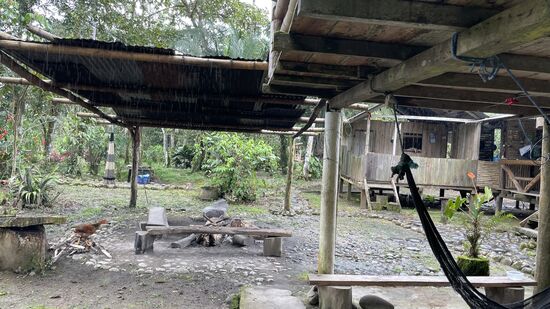 Hier lebt Yaku mit seinen Eltern. Wir fragen nach Carolina- aber Yaku meint, sie lebt in Puyo