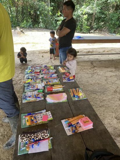 Ich mache 16 kleine Haufen und lege sie auf den Tisch