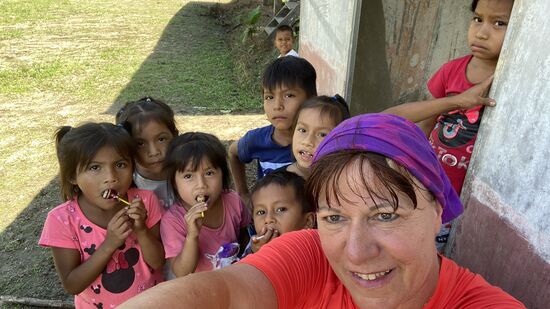 Lieber gucke ich zu und mache Döneken mit den kids