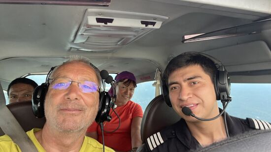 Ein Flieger nur für 4 Personen…