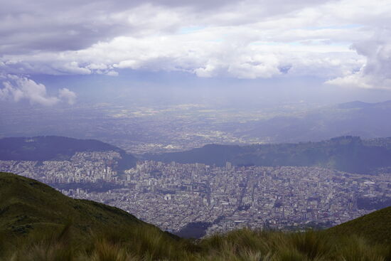 Quito liegt uns zu Füßen.