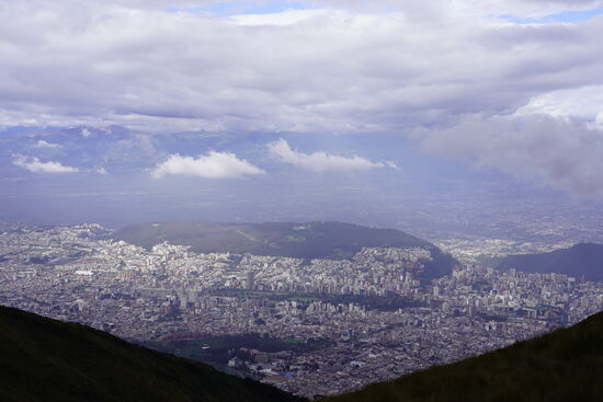 Oben angekommen ist man auf 4000m Höhe