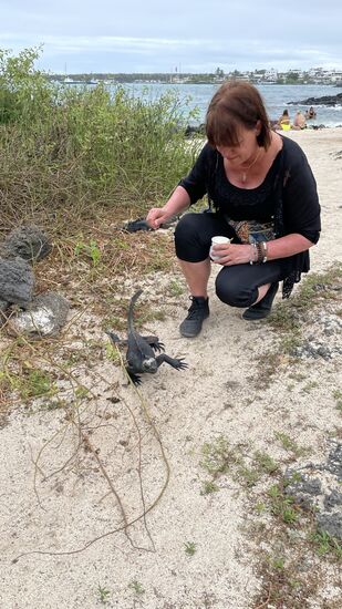 Wir laufen zum Strand „La Ratonera“ nahe der Charles ‚Darwin Station