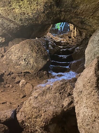 Es geht ca 15-20 Meter nach unten