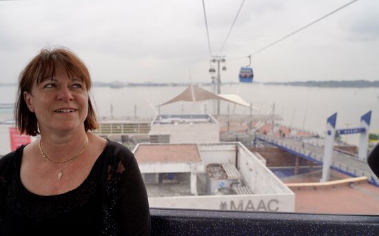 Schöne Fahrt mit Aussicht