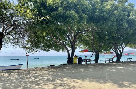 Dabei haben wir einen guten Blick aufs Meer