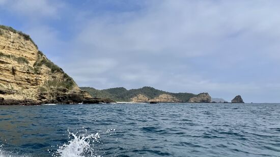 Wir fahren noch etwas an der Küste von Puerto Lopez entlang