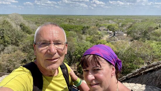 Wir sind natürlich hinaufgeklettert und hatten von dort einen wunderschönen Überblick