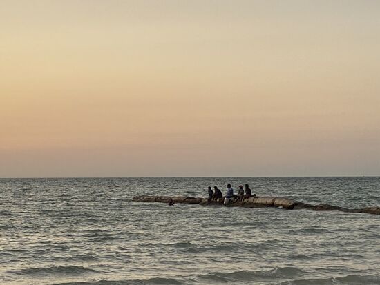 Die sind aber nicht am fischen…