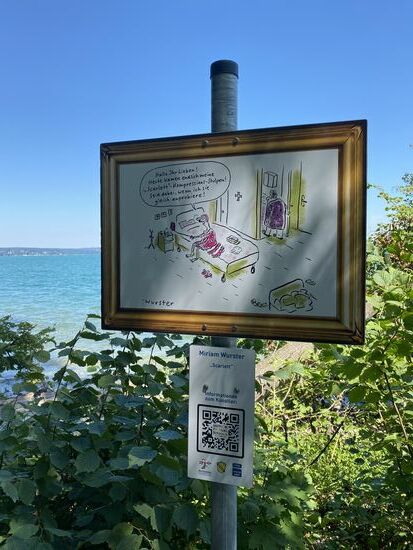 Der " Humorparcours" - befindet sich unter freiem Himmel