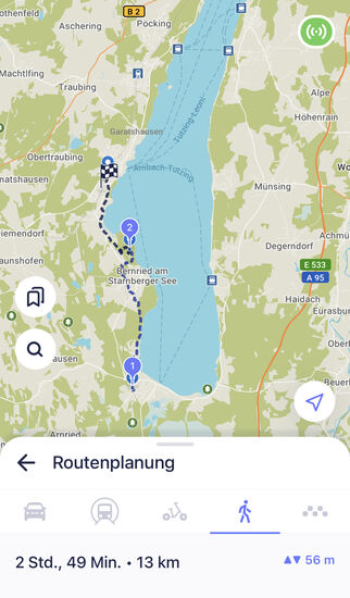 Die 13km lange Wanderung war heute sehr leicht und abwechslungsreich. wir gingen durch Parks, Wälder, Felder, am Ufer .....mir gefiel diese besser als die gestrige Wanderung