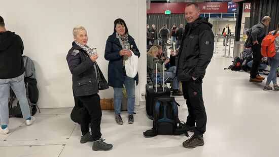 Einstimmen am Airport Berlin für den Flug