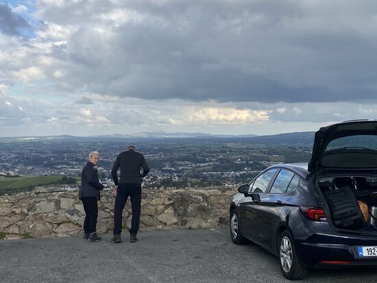 Kurzer Stop am "Bernish Viewpoint", wenige Kilometer hinter der Grenze