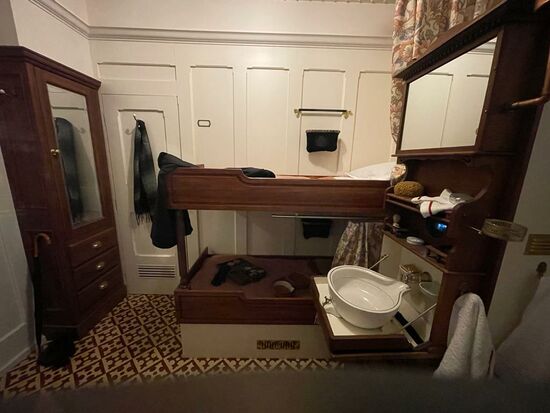 Eine Kabine der 2. Klasse...