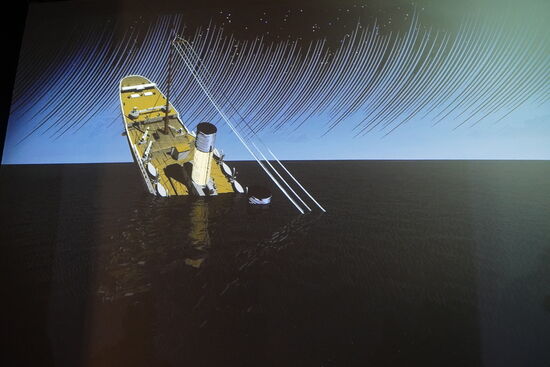 Der Untergang am 15.04.1912  wird anschaulich simuliert