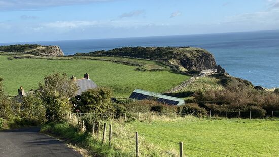 Mit dem shuttle wird man zum Eingang gebracht--hier die erste schöne Aussicht