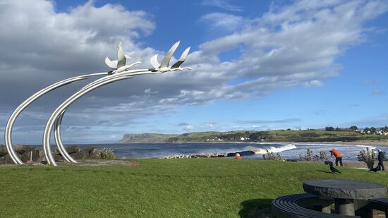 Kurzer Stop in "Ballycastle"--ein beschaulicher Touri-Ort