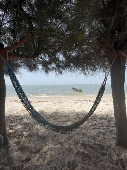 Ich lege mich in die Hängematte