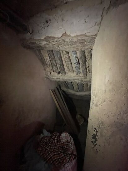 Die Rückseite der Treppe nach oben—wir sollen auch unbedingt alles fotografieren