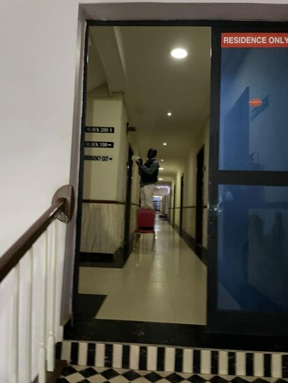 Das war noch gestern Abend, da hat der junge Mann den Router erstmal angeschaltet