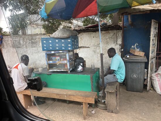 Hier wird gefrühstückt….