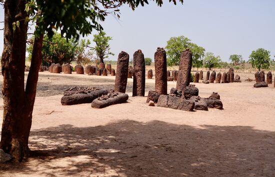 Wassu besteht aus 11 Steinkreisen mit den dazugehörigen Stirnkreisen.
Der höchste Stein ist 2,59m hoch