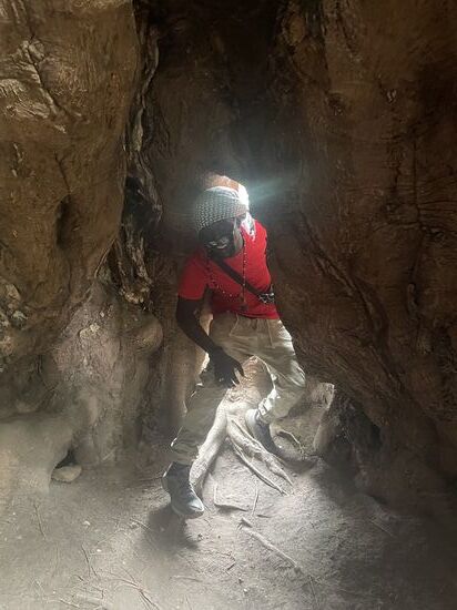 Der Eingang ist etwas eng..