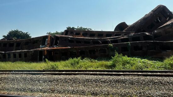 Hier ein Eisenbahnfriedhof…