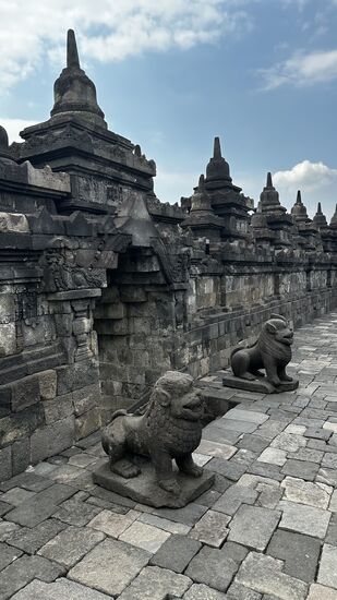 Fast zwei Jahrhunderte war Borobudur das geistliche Zentrum des Buddhismus in Java. Bis es mit dem Fall des hinduistischen Königtums für fast 1000 Jahre in Vergessenheit geriet