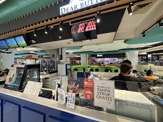 Hier suchen wir uns etwas zum lunch/dinner