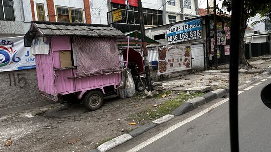 Lustige Verkaufswagen