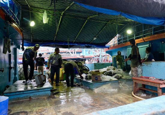 Sie scheinen alle auf den Booten zu leben