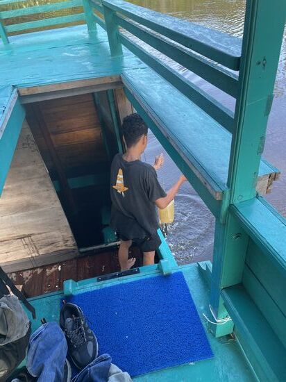 Eco schöpft Wasser für die Toilettenspülung