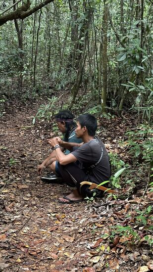 Die beiden machen Raucherpause
