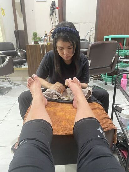 Pediküre kostet hier 80.000 IDR / 5 Euro