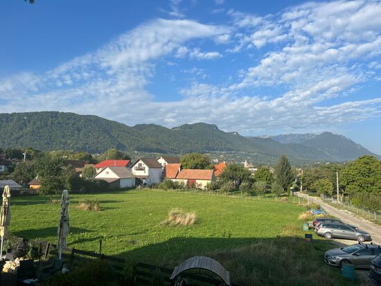 Blick aus dem Zimmerfenster der „Villa Siena“