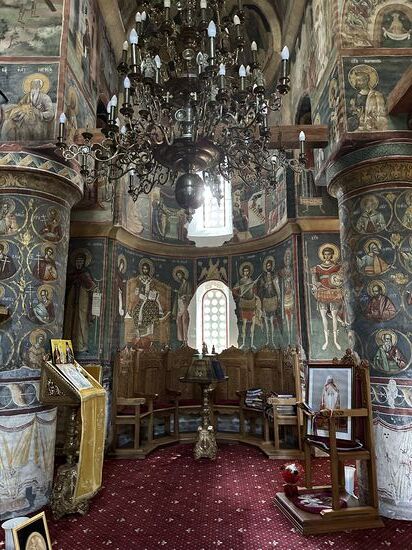 Byzantinische Architektur und originale Farben