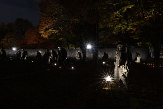 Besonders gruselig ist dieser Platz zum Gedenken des Krieges in Korea
