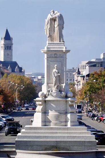 Das „Peace Monument“ zu Ehren der Angehörigren der Marine, die im amerikanischen Bürgerkrieg fielen (1878 fertiggestellt)