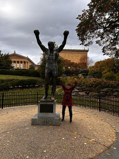 An der Rocky-Statue möchte jeder ein Foto machen