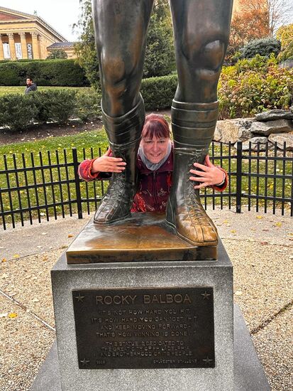 Noch ein Abschiedsfoto von Rocky und es geht zurück