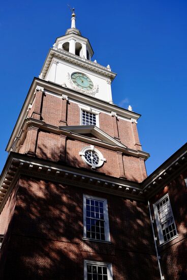 ..mit dem Turm , der ehemals für die „Liberty Bell“ errichtet wurde