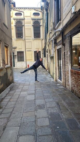 Und unser Thomas macht den typischen "Thomas-move"