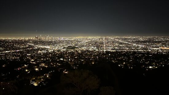 Von hier wieder ein toller Blick auf Los Angeles