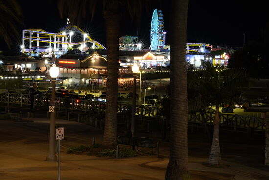 Blick aus unserem Zimmerfenster aufs Pier