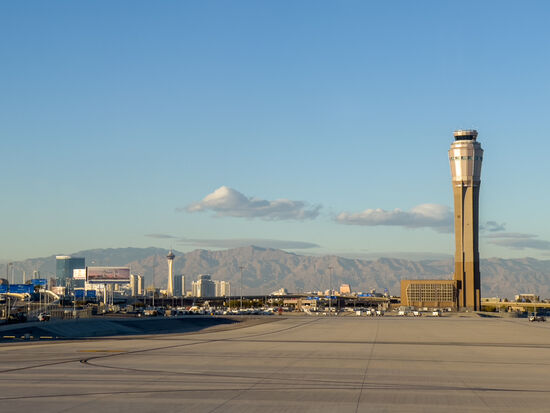 Dann "Auf Wiedersehen Las Vegas"! Und auf zum Airport, der nur 7km entfernt ist
