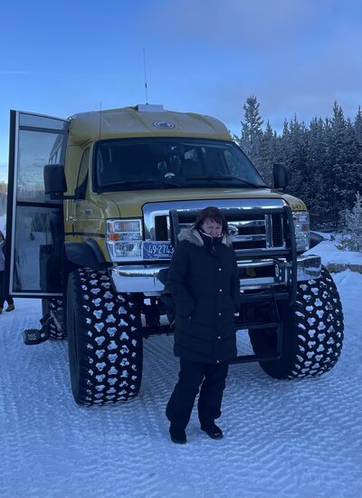 Hier kann man gut die Größe des Fahrzeugs sehen