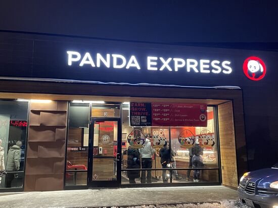 …und essen beim Panda-Express —morgen gehts früh zum Airport und nach Las Vegas!!