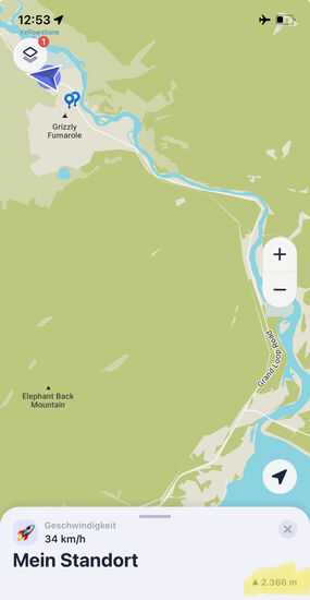 An den Quellen befinden wir uns auf einer Höhe von 2366m !