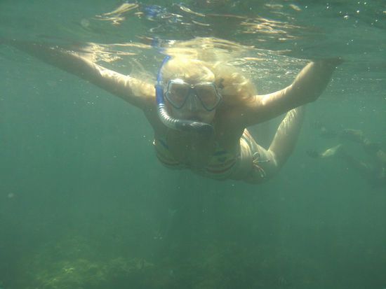 ... Seeigel gibts hier reichlich - also Füße oben lassen ...